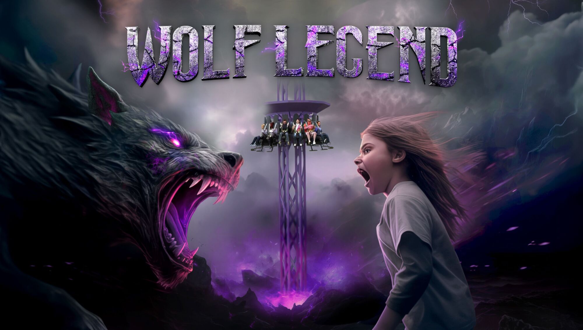Il momento della rivelazione del nome Wolf Legend a Gardaland